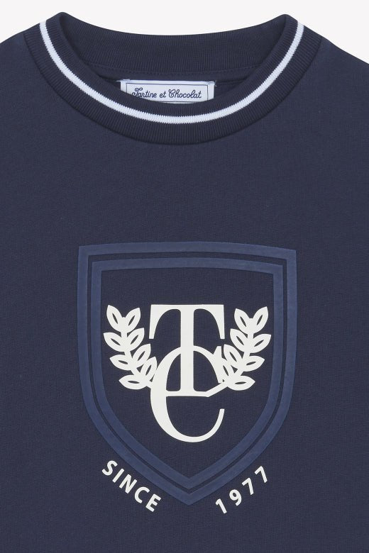 Tartine et Chocolat® Pulóver - Navy TC badge - Tartine et Chocolat - Felsők és pulóverek - OduStore