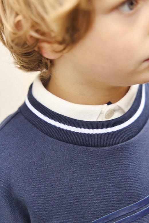 Tartine et Chocolat® Pulóver - Navy TC badge - Tartine et Chocolat - Felsők és pulóverek - OduStore