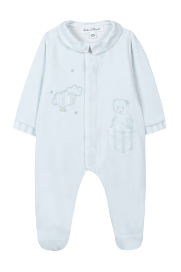 Tartine et Chocolat® Pyjama Bleu ciel velours illustration rêve pizsama - OduStore - Pizsama, rugdalózó - Tartine et Chocolat