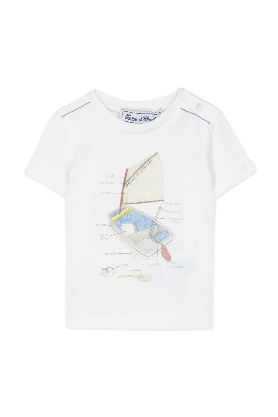 Tartine et Chocolat® Rövid ujjú póló hajó - Azur - Tartine et Chocolat - Pólók, ingek - OduStore