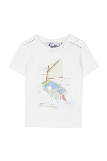 Tartine et Chocolat® Rövid ujjú póló hajó - Azur - Tartine et Chocolat - Pólók, ingek - OduStore