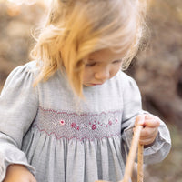 Tartine et Chocolat® Ruha - Beige Irise smocked - 1y - Tartine et Chocolat - Ruhák és szoknyák - OduStore