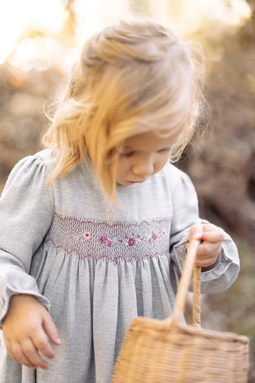 Tartine et Chocolat® Ruha - Beige Irise smocked - 1y - Tartine et Chocolat - Ruhák és szoknyák - OduStore