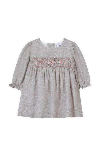 Tartine et Chocolat® Ruha - Beige Irise smocked - 3y - Tartine et Chocolat - Ruhák és szoknyák - OduStore
