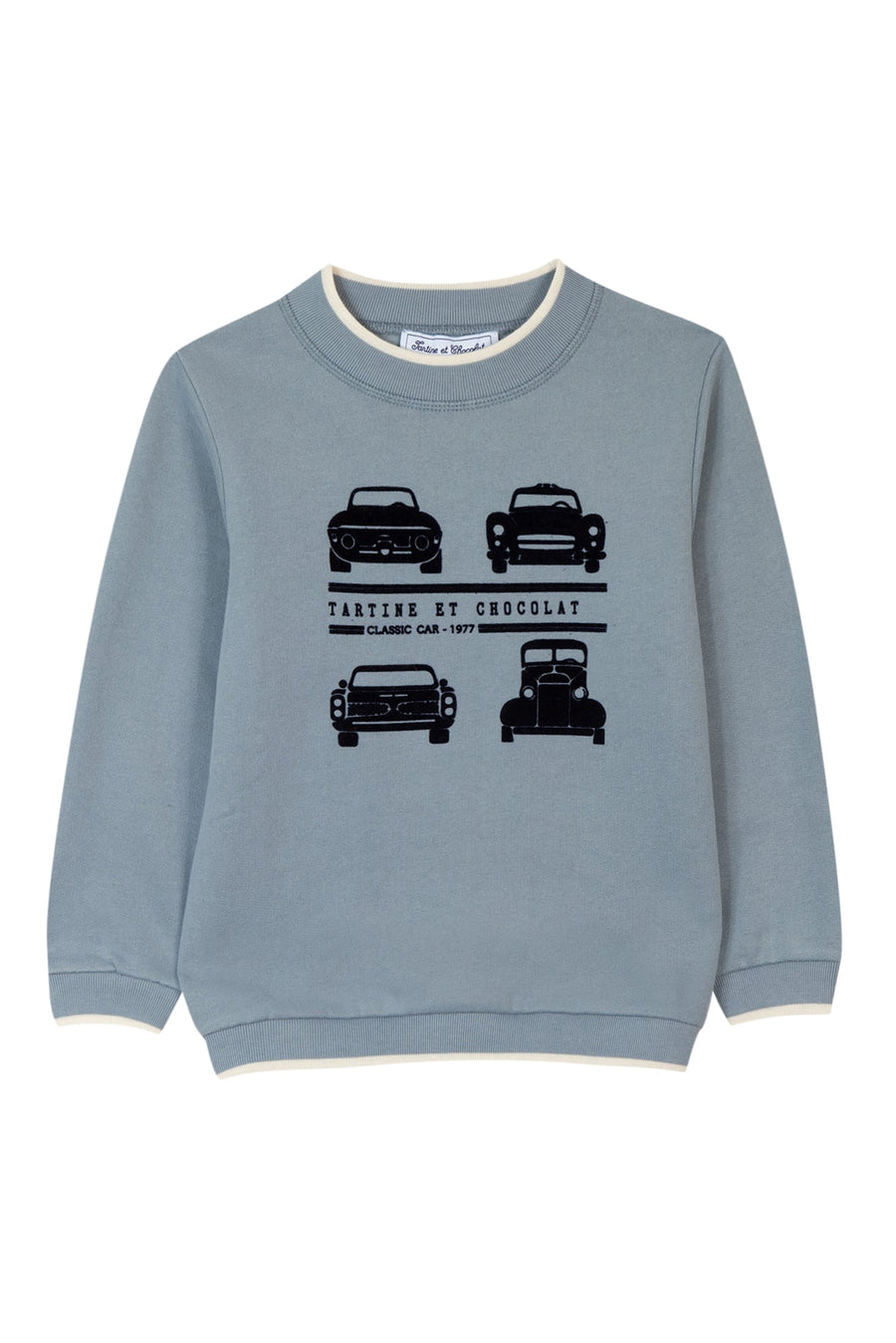 Tartine et Chocolat® Sweat Bleu illustration voitures Pulóver - OduStore - Pólók, ingek - Tartine et Chocolat