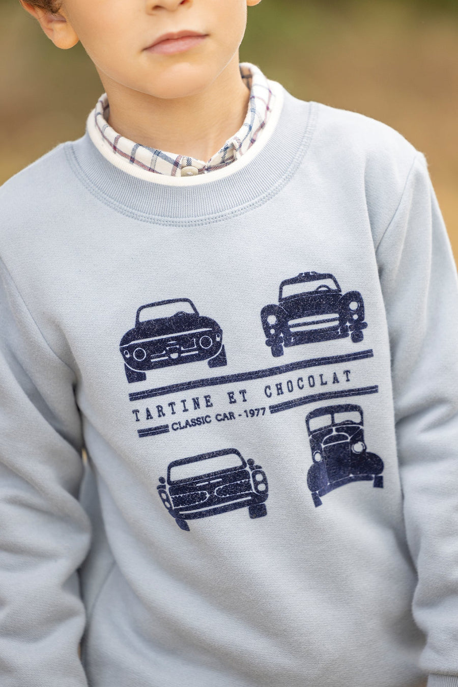 Tartine et Chocolat® Sweat Bleu illustration voitures Pulóver - OduStore - Pólók, ingek - Tartine et Chocolat