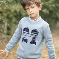 Tartine et Chocolat® Sweat Bleu illustration voitures Pulóver - Tartine et Chocolat - Pólók, ingek - OduStore