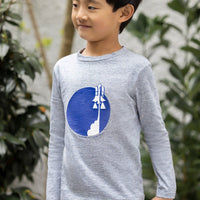 Tartine et Chocolat® T-Shirt Bleu illustration astronaute Hosszú ujjú - Tartine et Chocolat - Pólók, ingek - OduStore