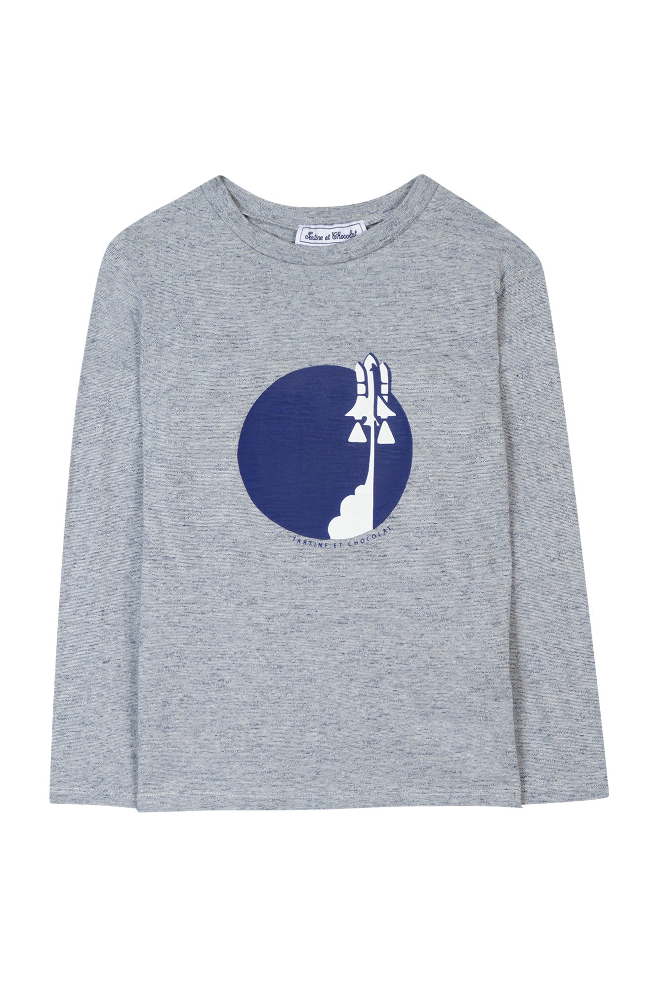 Tartine et Chocolat® T-Shirt Bleu illustration astronaute Hosszú ujjú - Tartine et Chocolat - Pólók, ingek - OduStore