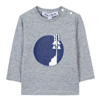Tartine et Chocolat® T-Shirt Bleu illustration astronaute Hosszú ujjú - Tartine et Chocolat - Pólók, ingek - OduStore