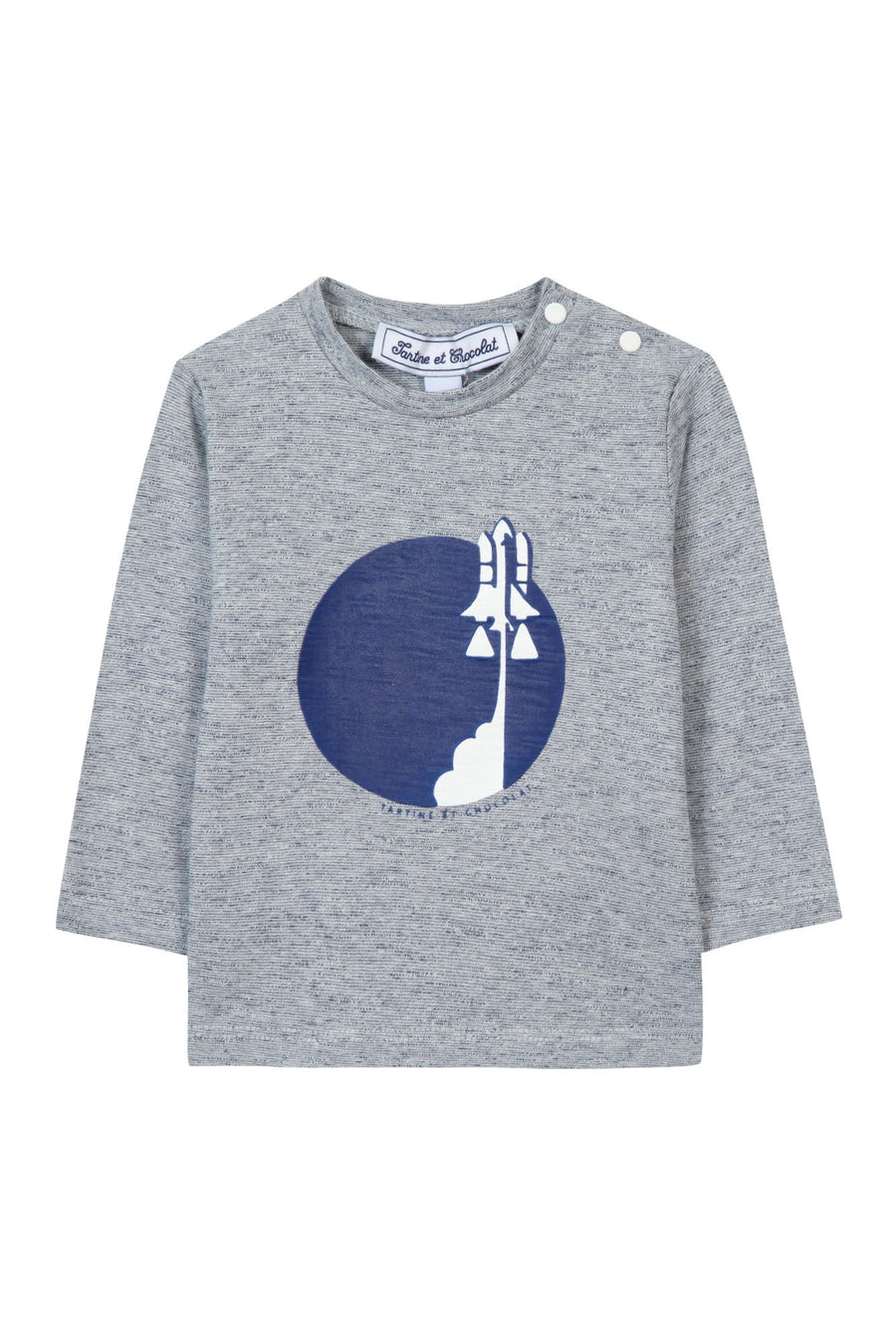 Tartine et Chocolat® T-Shirt Bleu illustration astronaute Hosszú ujjú - Tartine et Chocolat - Pólók, ingek - OduStore