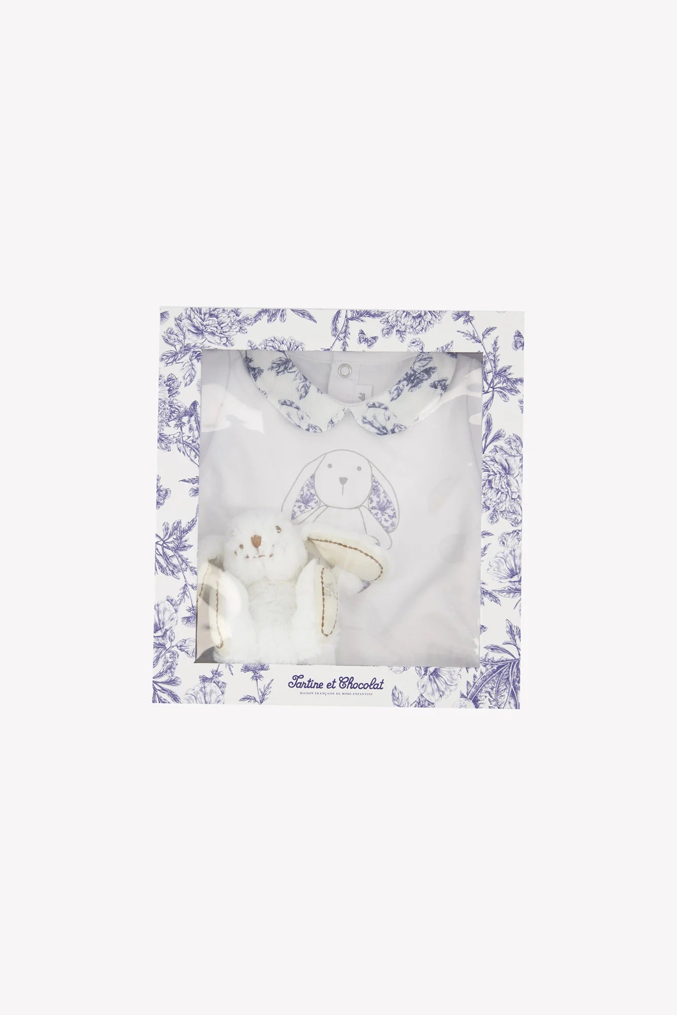 Tartine et Chocolat® Újszülött doboz - Blue inspiration Toile de Jouy - Tartine et Chocolat - Baba szettek - OduStore