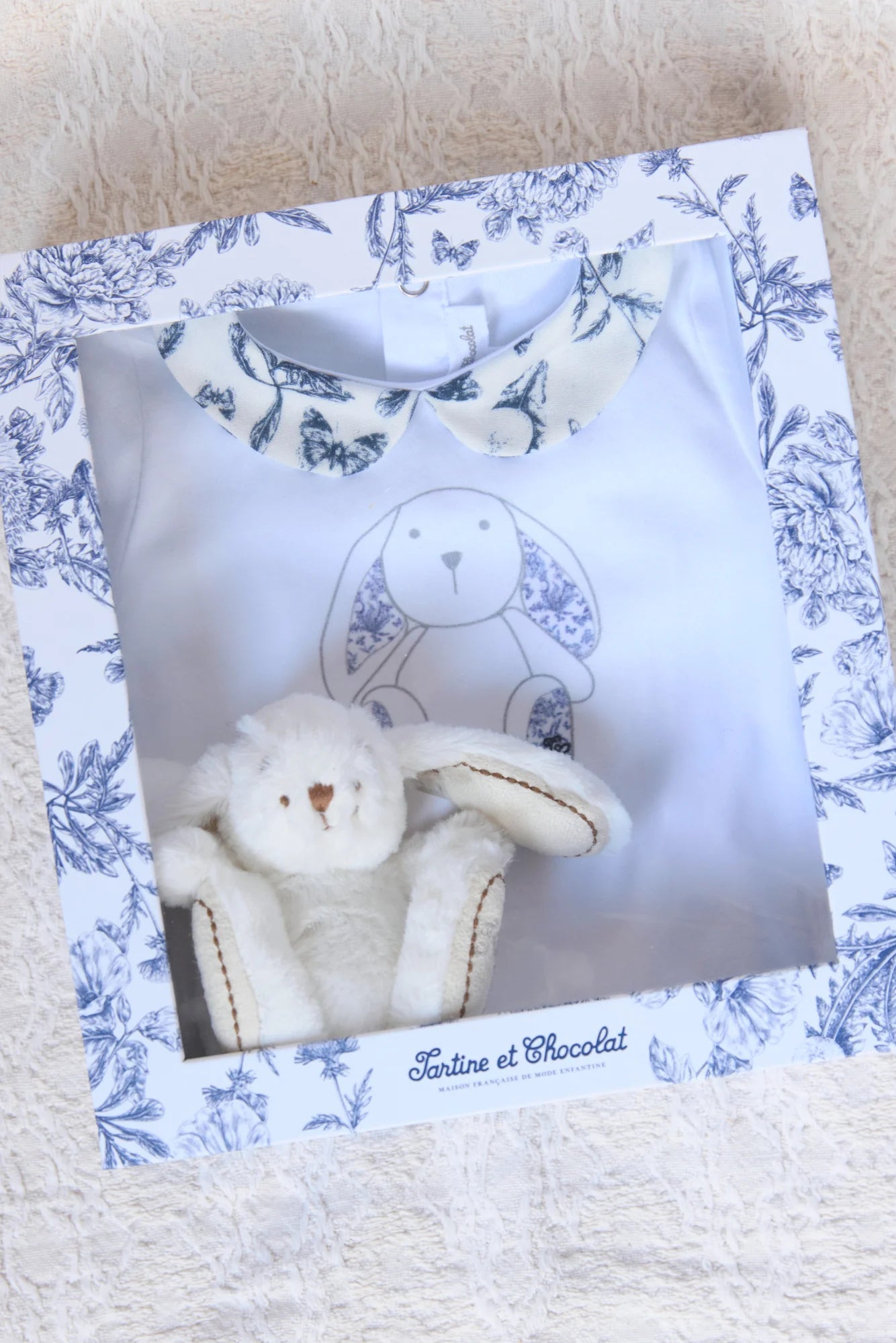 Tartine et Chocolat® Újszülött doboz - Blue inspiration Toile de Jouy - Tartine et Chocolat - Baba szettek - OduStore