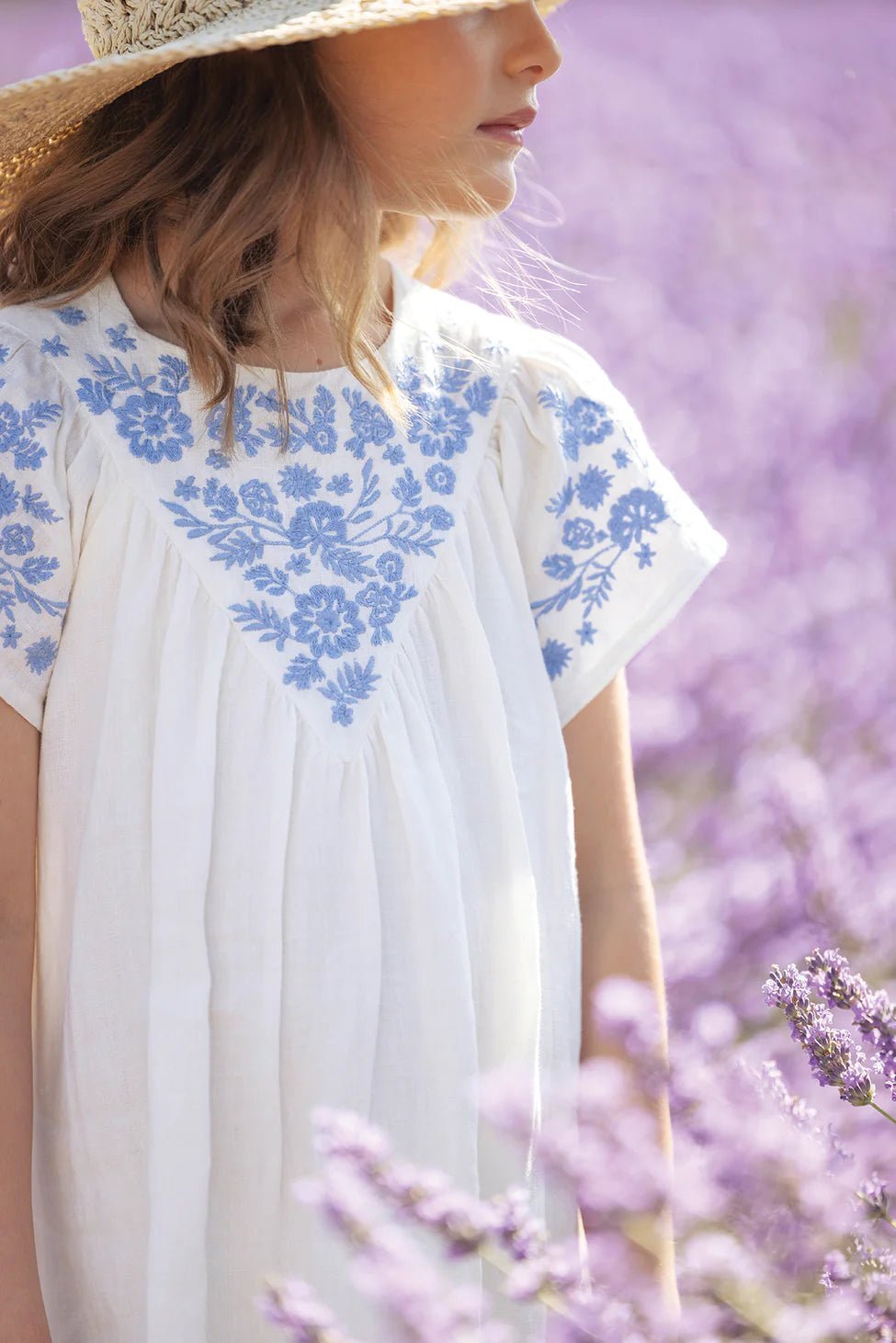 Tartine et Chocolat® Virágmintás vászon nyári ruha - Nacre - Tartine et Chocolat - Ruhák és szoknyák - OduStore