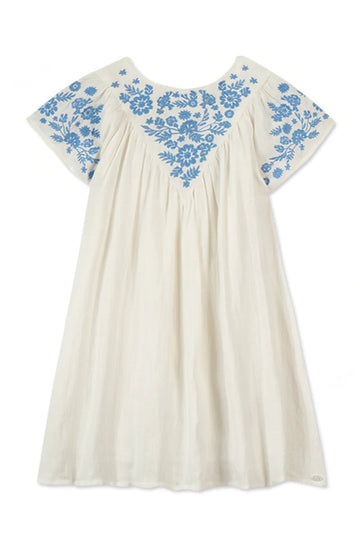 Tartine et Chocolat® Virágmintás vászon nyári ruha - Nacre - Tartine et Chocolat - Ruhák és szoknyák - OduStore