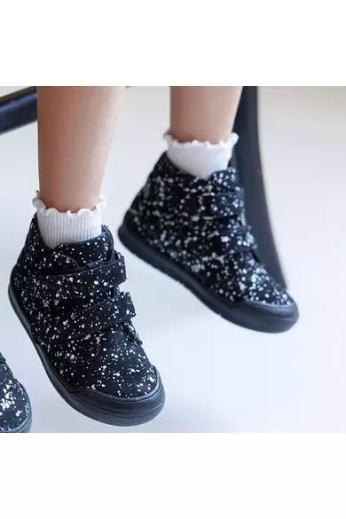 TDShoes® Vízálló cipő - fekete fehér foltos - Tornadora - Lábbeli > Cipő - OduStore