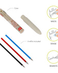 Legami 3 színű zselés toll, radírozható, térképes - Stationery