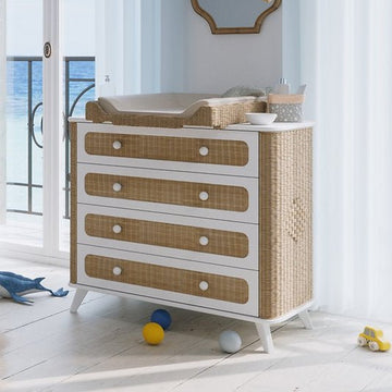 Theo Bebe® Coquillage Rattan komód - Theo Bebe - Szekrény, komód - OduStore