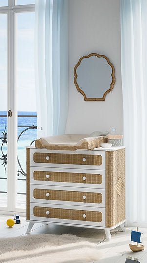 Theo Bebe® Coquillage Rattan komód - Theo Bebe - Szekrény, komód - OduStore