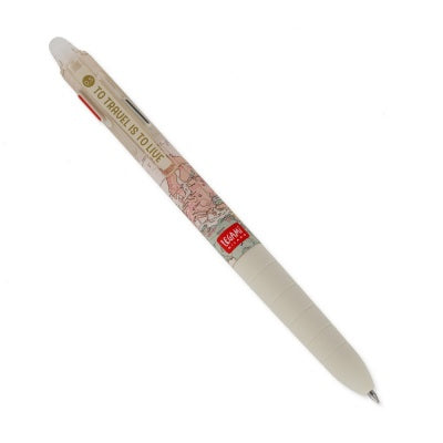 Legami 3 színű zselés toll, radírozható, térképes - Stationery