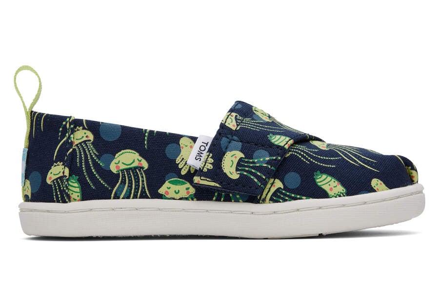 TOMS Tiny Kids - Alpargata - Navy glow in the dark jellyfish cipő - TOMS - Lábbeli > Cipő - OduStore