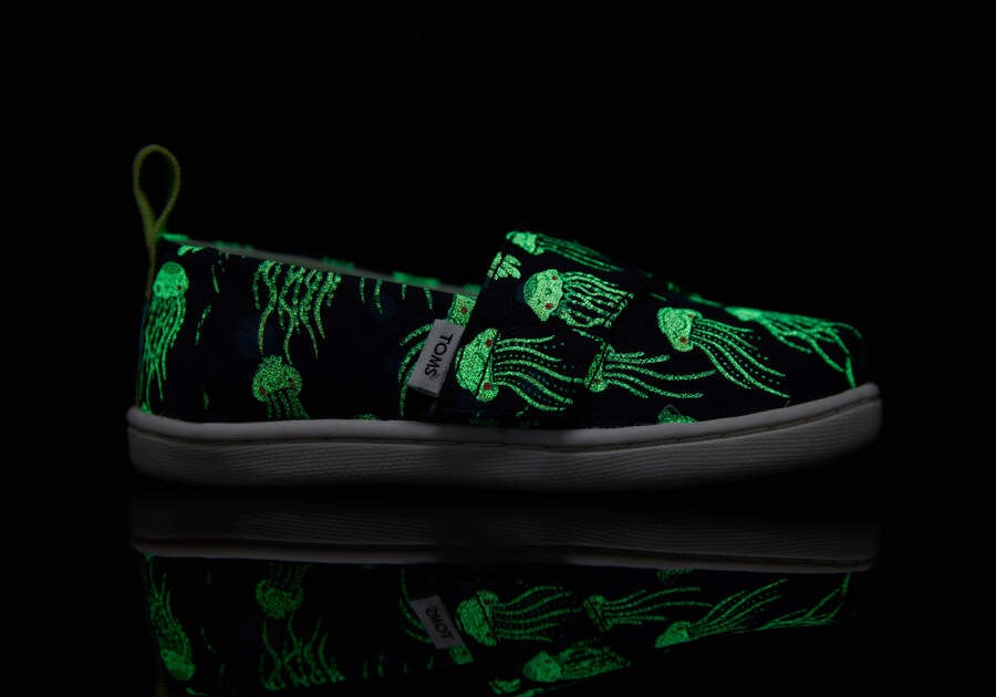 TOMS Tiny Kids - Alpargata - Navy glow in the dark jellyfish cipő - TOMS - Lábbeli > Cipő - OduStore