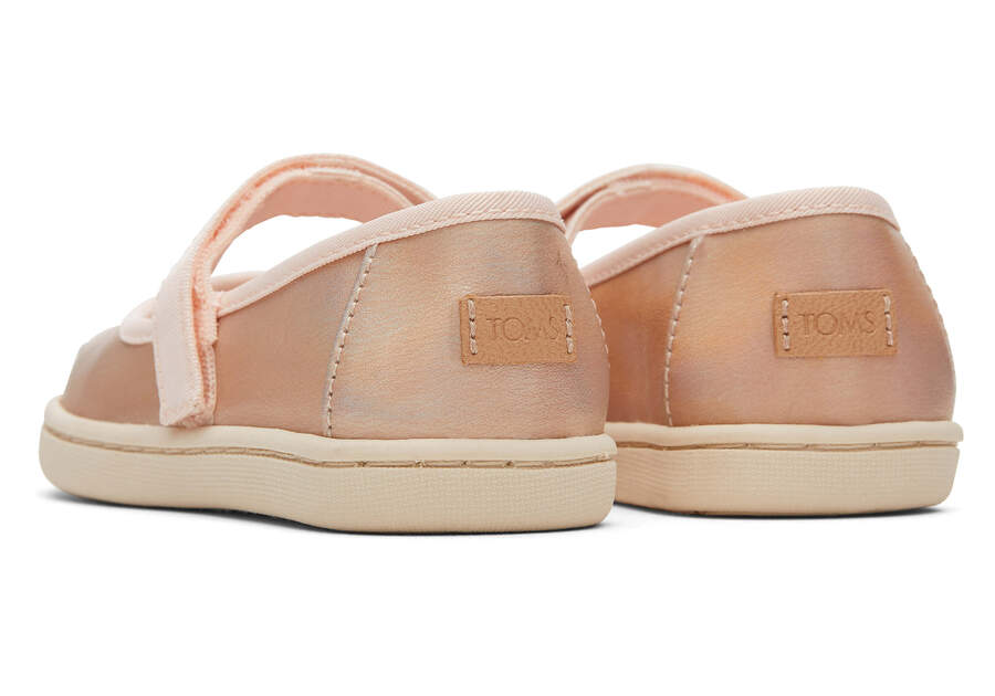 TOMS Tiny Kids - Mary Jane Rose Gold Metallic cipő - TOMS - Lábbeli > Cipő - OduStore
