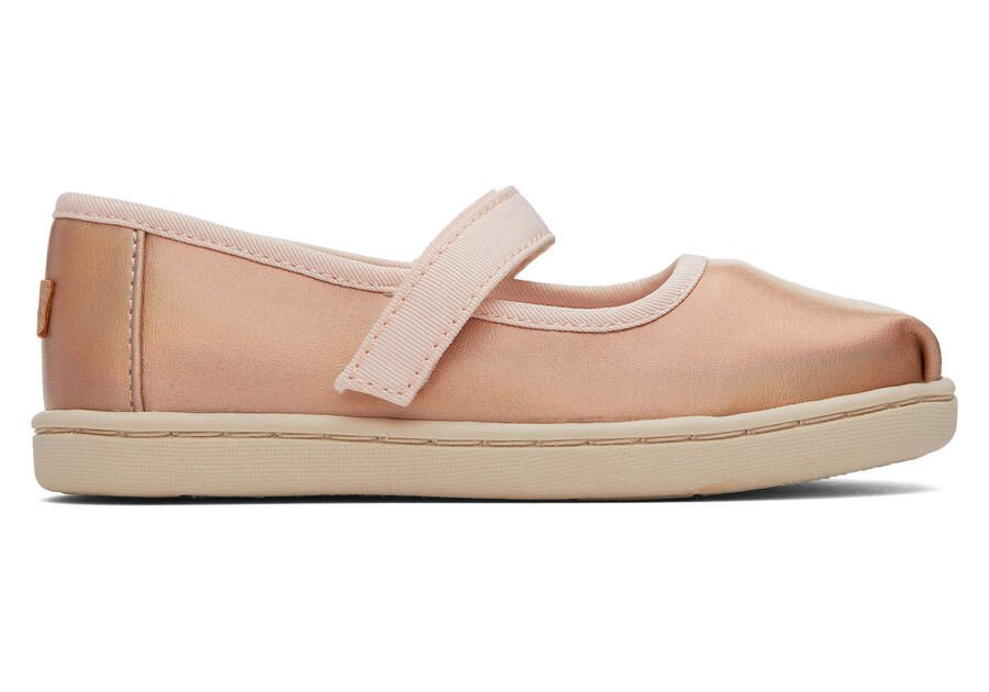 TOMS Tiny Kids - Mary Jane Rose Gold Metallic cipő - TOMS - Lábbeli > Cipő - OduStore