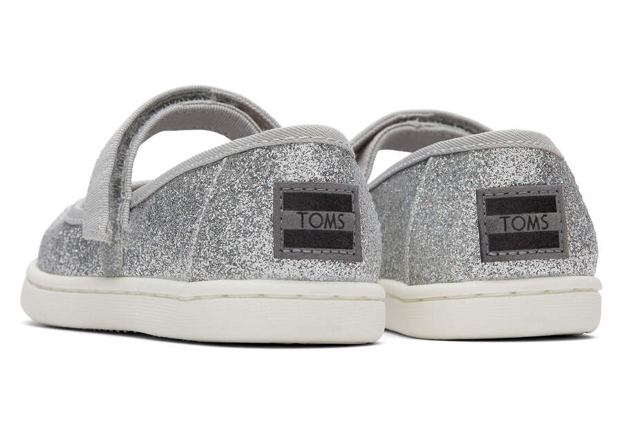 TOMS Tiny Kids - Mary Jane Silver cipő - OduStore - Lábbeli > Cipő - TOMS