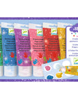 Djeco Ujjfesték - Hat csillámos szín - 6 tubes of finger paint - Glitter