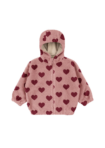 Konges Sløjd® Jody Teddy kapucnis pulóver - Coeur Mellow