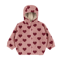 Konges Sløjd® Jody Teddy kapucnis pulóver - Coeur Mellow