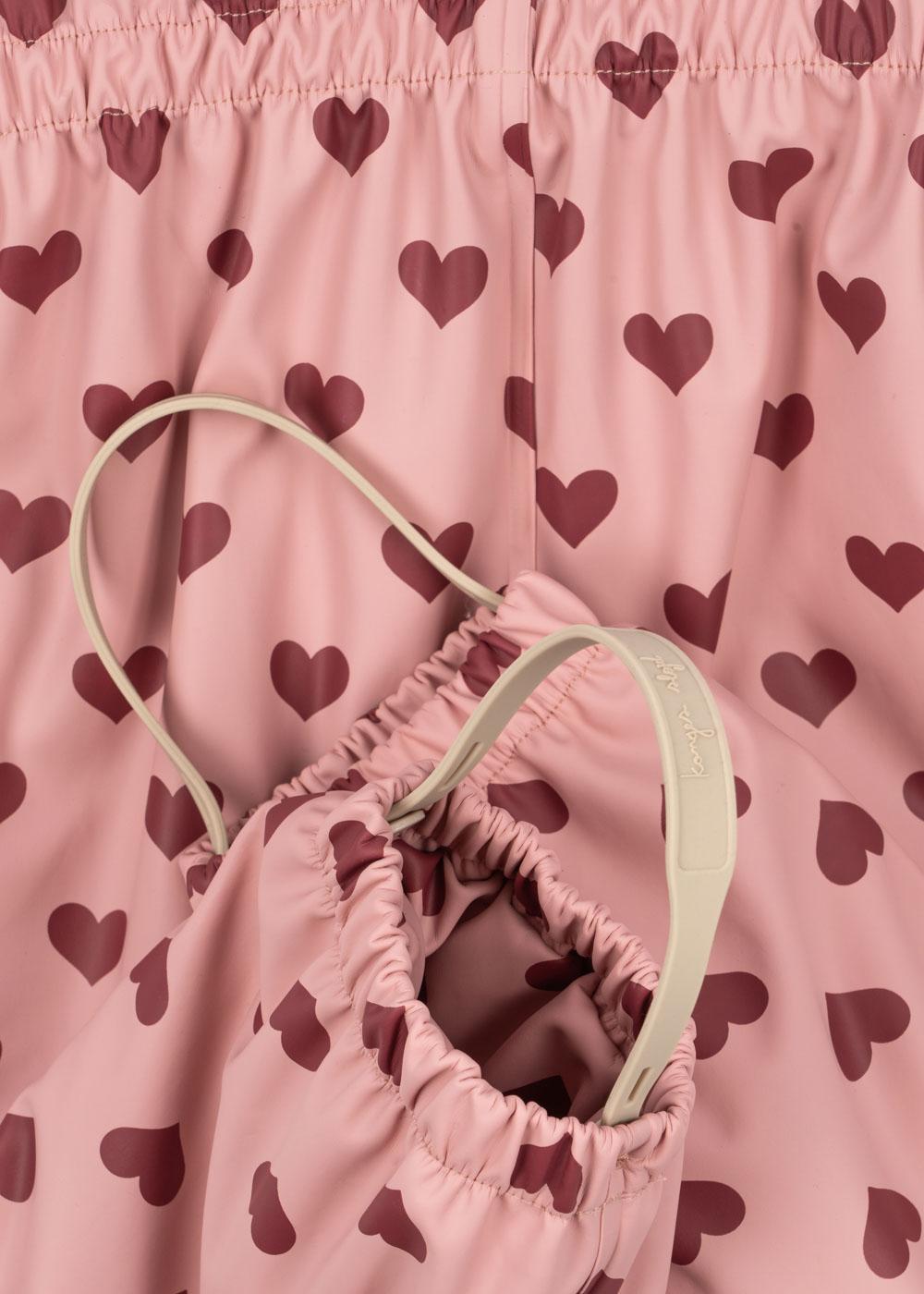 Konges Sløjd® Rainy Palme esőszett - Amour Pink