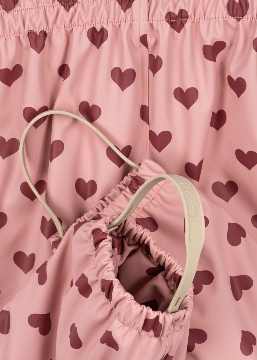 Konges Sløjd® Rainy Palme esőszett - Amour Pink