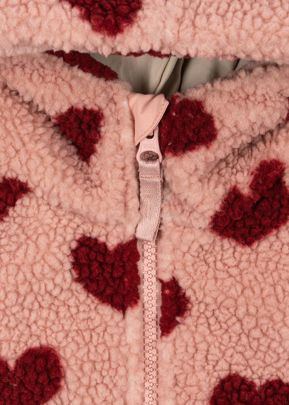 Konges Sløjd® Jody Teddy kapucnis pulóver - Coeur Mellow