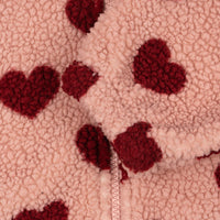 Konges Sløjd® Jody Teddy kapucnis pulóver - Coeur Mellow