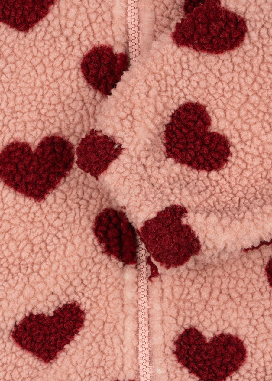 Konges Sløjd® Jody Teddy kapucnis pulóver - Coeur Mellow
