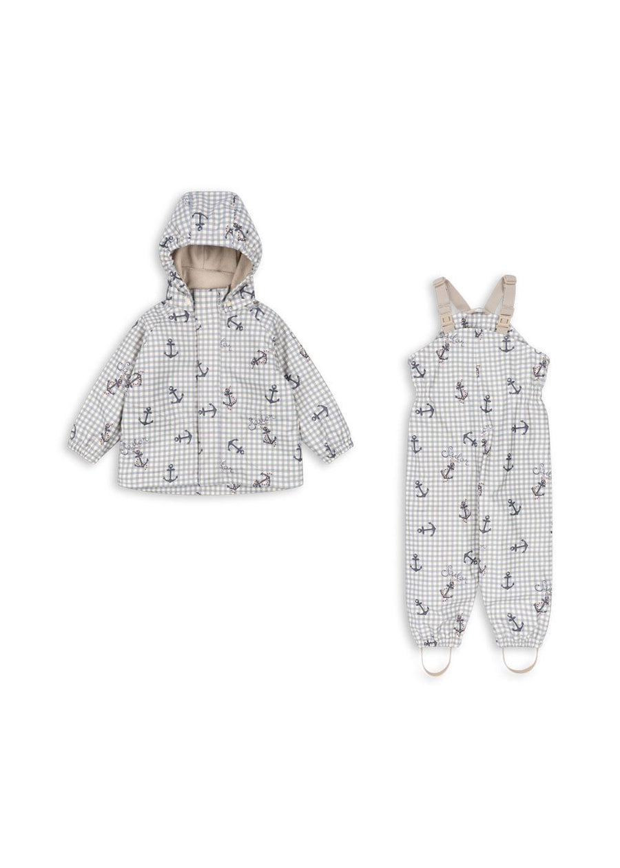 Konges Sløjd® Rainy Palme esőszett - Sailor Check