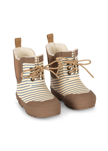 Konges Sløjd® Thermo bélelt gumicsizma - Stripe Bluie