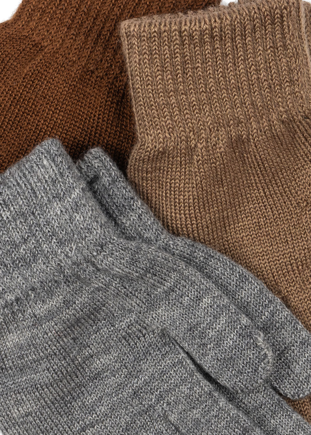 Konges Sløjd® Filla Kesztyű - Grey melage/Beige/Brown
