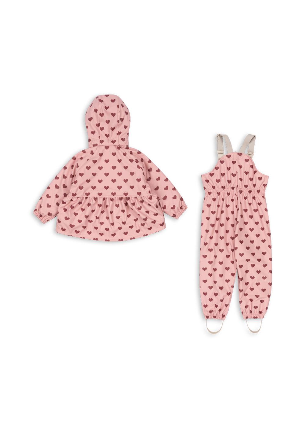 Konges Sløjd® Rainy Palme esőszett - Amour Pink