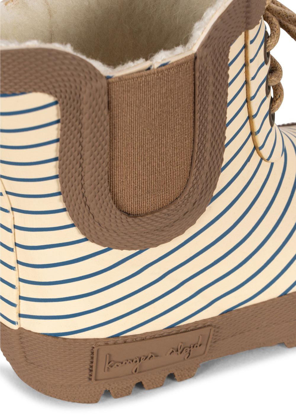 Konges Sløjd® Thermo bélelt gumicsizma - Stripe Bluie