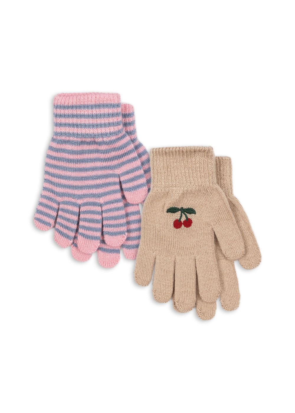 Konges Sløjd® Filla kesztyű - Cherry/Stripe
