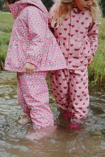 Konges Sløjd® Rainy Palme esőszett - Amour Pink