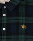 Konges Sløjd Children's cotton shirt - Green check