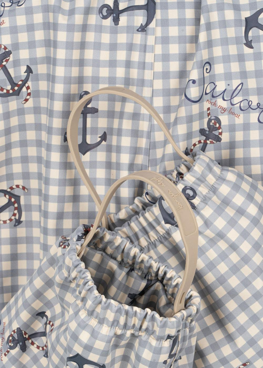 Konges Sløjd® Rainy Palme esőszett - Sailor Check