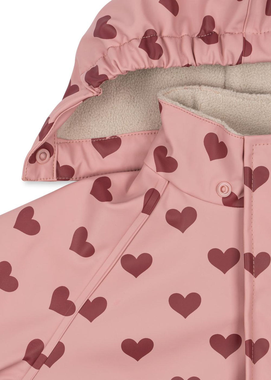 Konges Sløjd® Rainy Palme esőszett - Amour Pink