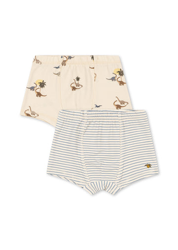 Konges Slojd® Kétdarabos Fiú Boxer Szett - Kubi / Stripe bluie