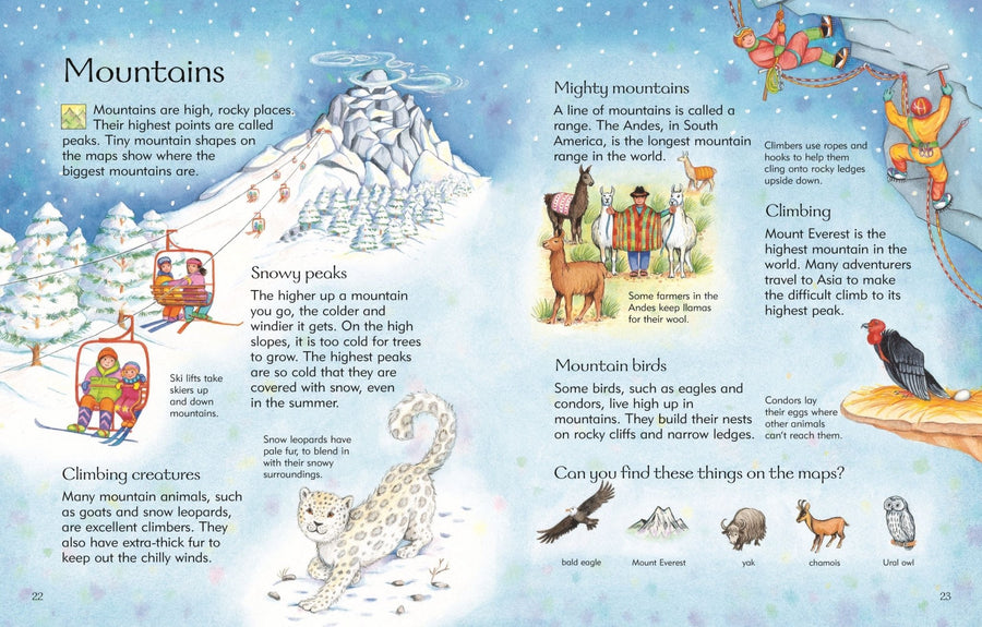 Usborne® Children's Picture Atlas - Usborne - Könyv - OduStore