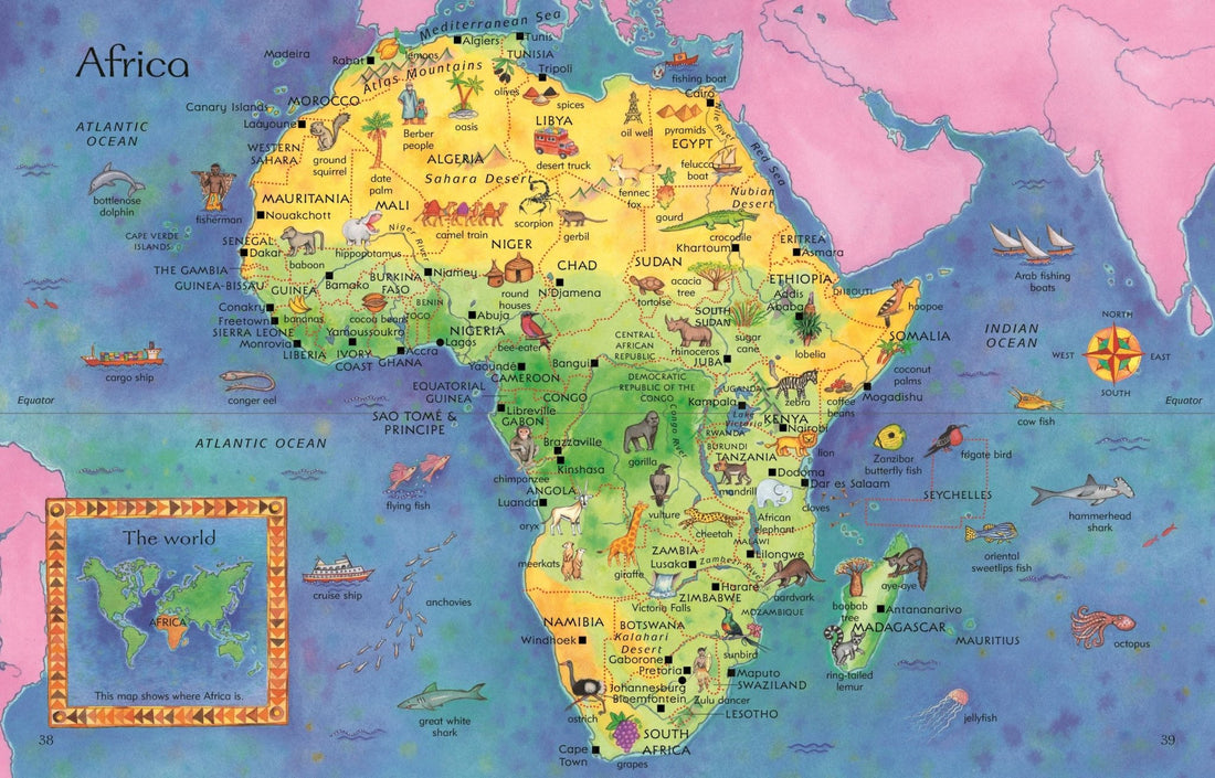 Usborne® Children's Picture Atlas - Usborne - Könyv - OduStore